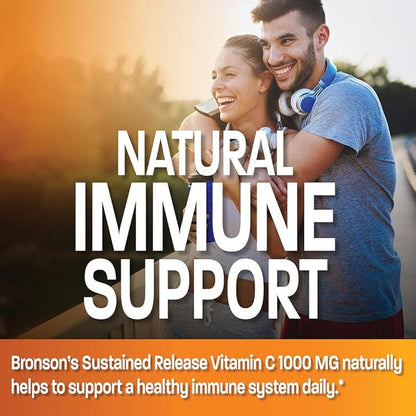 Bronson Vitamin C 1000 mg Sustained Release Premium Non-GMO Ascorbic Acid, 250 Tablets