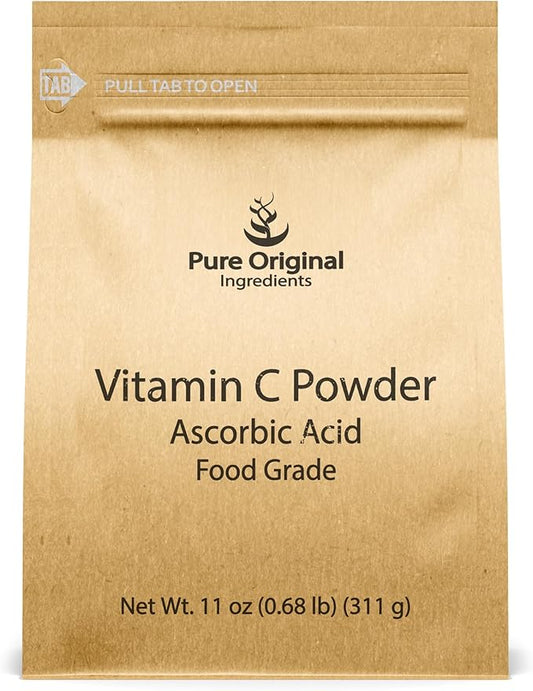 PURE ORIGINAL INGREDIENTS Vitamin C Powder, 11 oz, Ascorbic Acid