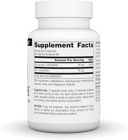 Source Naturals GastricSoothe Zinc L-Carnosine* - 120 Veggie Caps