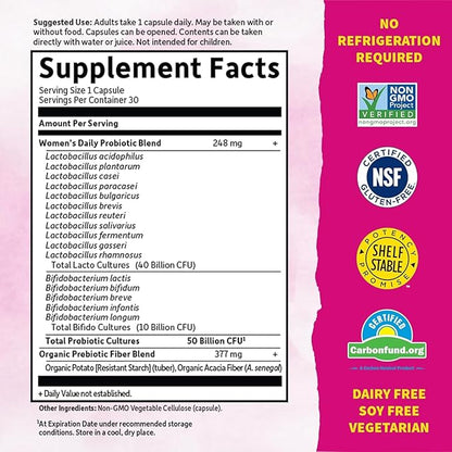 Amazing Grass Greens Blend Superfood: Super Greens Powder Smoothie Mix & Garden of Life, Dr. Formulated Women's Probiotics Once Daily, 16 Strains