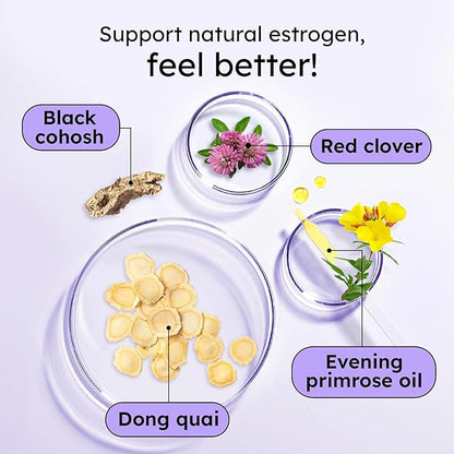 Proov - Boost Supplement for Women - Promotes Estrogen Production - Fertility & Menopausal Support for Women - Hormonal Balance - Evening Primrose Oil Red Clover, Dong Quai, Black Cohosh - 30 Capsules