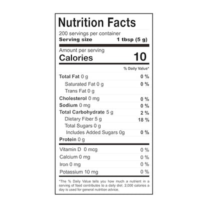 BLUEGREEN Organics | Inulin Powder | Gut microbiome | Agave | Fiber Powder | Prebiotics | Vegan | Keto | Kosher | Fiber Supplement | Net Wt 77 Lb