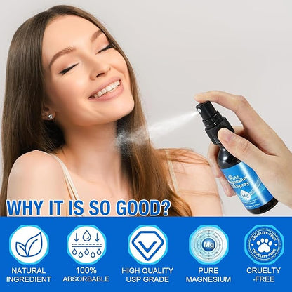 Magnesium Oil for Feet, Magnesium Spray, 100% Pure & Organic Natural Magnesium Oil Spray Glass Bottle, Easy to Absorb & Use, Magnesium Oil Spray for Feet,1pcs