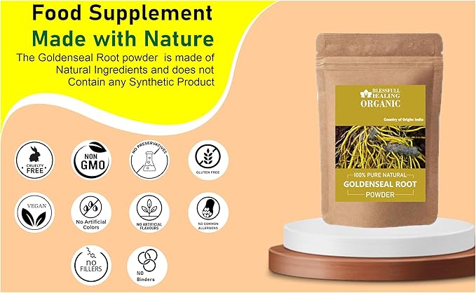 Organic Goldenseal Root Powder 100% Pure Natural 300 Gram / 10.58 oz