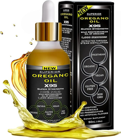 Fulvic Acid Humic Ionic Trace Mineral Drops with Electrolytes Plus Oregano Oil Drops Super Strength More Versatile Then Oil of Oregano Softgels and Capsules