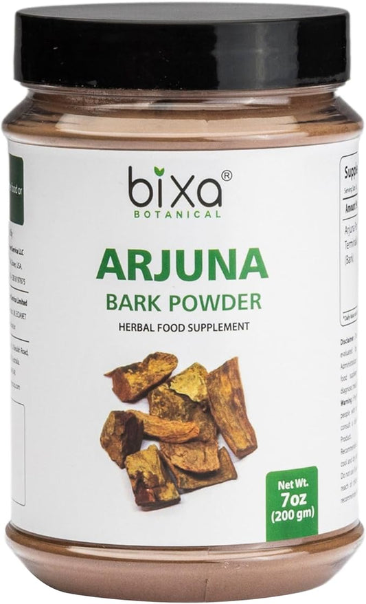 Arjuna Powder (Terminalia Arjuna) 200g (7 Oz) Potent Heart Tonic & rejuvenative | Helps to heal ulcers | Herbal Supplement for Heart Health | Superfood | Gluten Free | Non GMO | Premium Quality