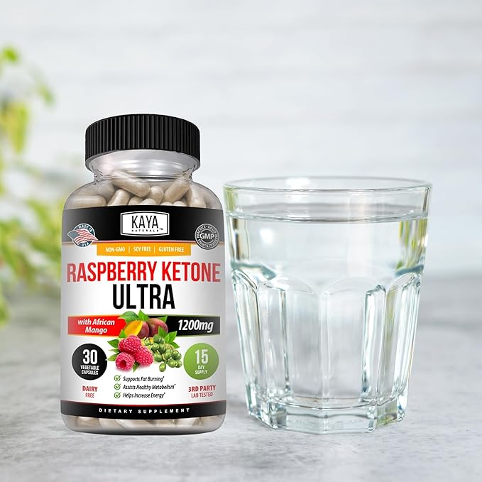 Kaya Naturals Keto Diet Raspberry Ketone - Weight Loss Supplement, Appetite Control, Boost Metabolism - 30 Count…