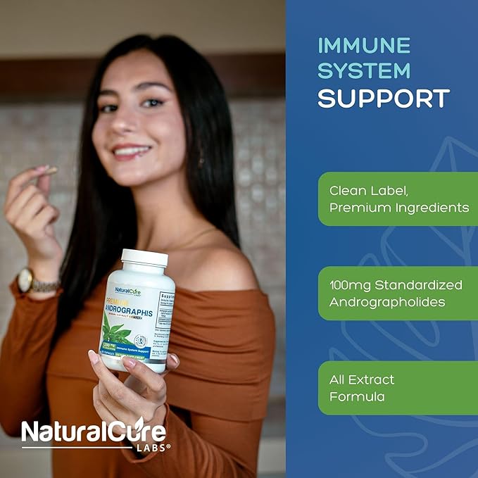 Premium Andrographis Paniculata Extract 1,200mg (100mg Andrographolides), 120 Capsules, Non-GMO, Vegan, Gluten Free