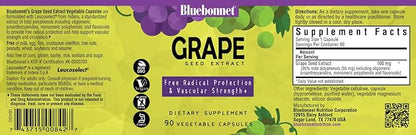 BlueBonnet Super Fruit Grape Seed Extract Supplement, 90 Count