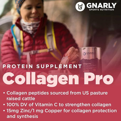 Gnarly Nutrition Collagen Pro, Unflavored (15.87oz) and Gnarly Performance Greens Blueberry Açai, (11.64 oz)