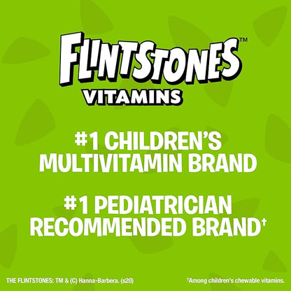 Flintstones Chewable Kids Vitamins with Iron, Multivitamin for Kids & Toddlers with Vitamin D, Vitamin C & more, 60 Count (Pack of 1)