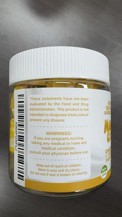 Magnesium Glycinate Soft Chews, Pineapple Flavor.Chewable Sugar Free Potassium Magnesium Chews with Magnesium Glycinate, Vitamin D, B6, and CoQ10 for Calm Support & Sleep for Adults, 60 Days Supply