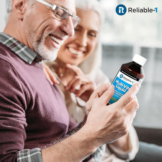Reliable-1 Laboratories Multi-Vite Liquid Multivitamin for Adults Liquid Vitamins Antioxidant Supplement for Immunity, Metabolism and Energy Support | 8 FL.OZ.