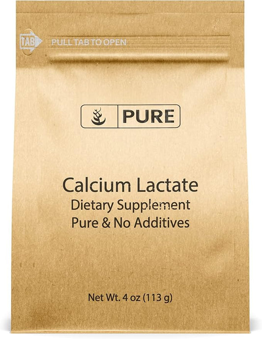 Pure Original Ingredients Calcium Lactate (4oz) Calcium Supplement, Electrolyte, Non-GMO