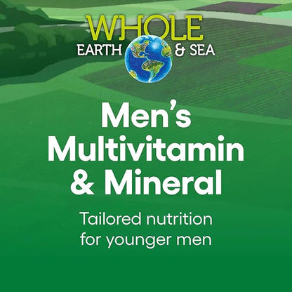 Natural Factors Whole Earth & Sea Men's Multivitamin & Mineral, 1 Serving Contains Nutrition Equivalent to ½ lb of Veggies, 120 Tablets
