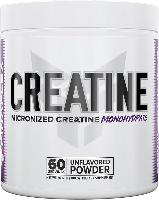 FINAFLEX Pure CREATINE, Unflavored - 10.6 oz - Promotes Muscular Strength, Size & Performance - 100% Pure, Micronized Creatine Monohydrate - 60 Servings