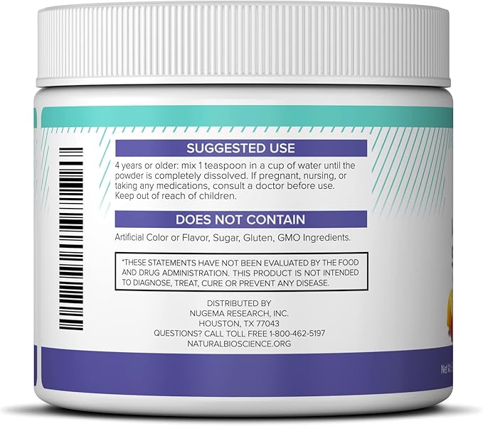 Magnesium Sleep Night Time Powder - Magnesium Citrate, Magnesium Glycinate with Melatonin, L-Theanine and GABA Sleep Aid, Natural Sleep Supplement, Vegan, Gluten-Free, Raspberry Lemon Flavor