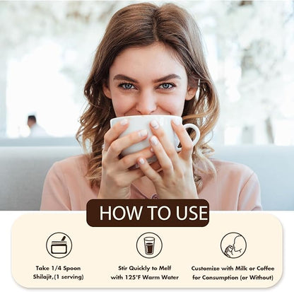 Premium Himalayan Shilajit Resin - 50g Pure & Natural Supplement for Energy, Immunity, and Mental Clarity, Rich in Fulvic Acid & Essential Minerals, Preservative-Free