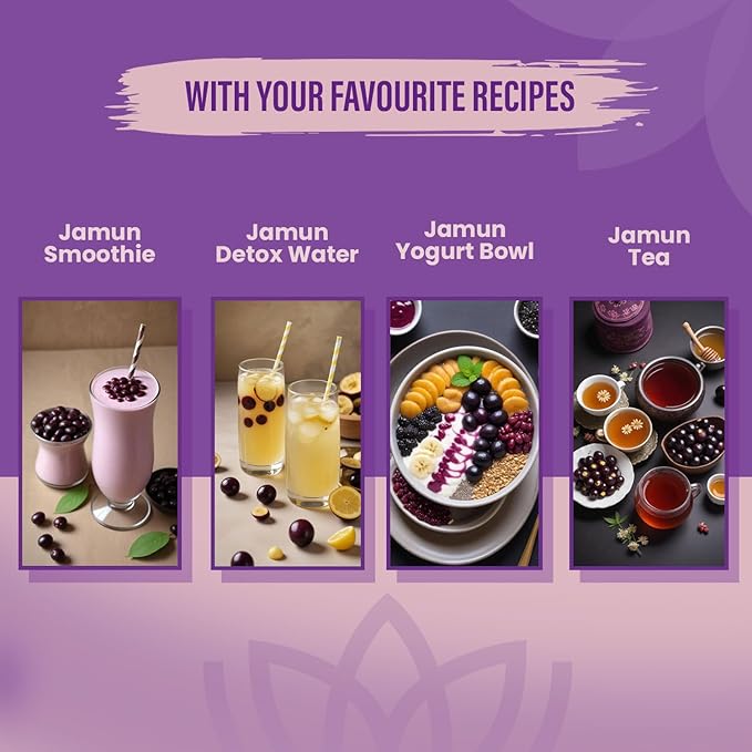 MAPL Jamun Powder 200g – 100% Pure, Natural Jamun Fruit Powder, Ideal for Cooking, Baking, Smoothies, and Recipes. versatile ingredient for a variety of culinary uses (7.5 oz)