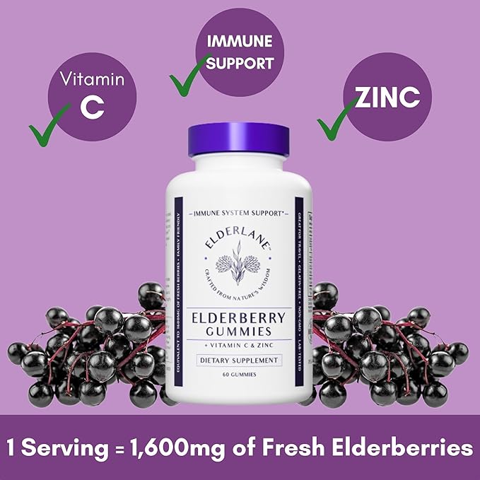 Elderberry Syrup and Elderberry Gummies - Formerly RD Naturals - Immune Support Supplement for Adults and Kids - 16.9 Oz Syrup and 60ct Gummies