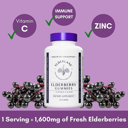 Elderberry Syrup and Elderberry Gummies - Formerly RD Naturals - Immune Support Supplement for Adults and Kids - 16.9 Oz Syrup and 60ct Gummies