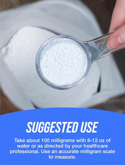 BulkSupplements Thiamine HCl Powder - Thiamine Hydrochloride, B1 Vitamins, Thiamine B1 Supplement, Thiamine 100mg - Gluten Free, 100mg per Serving, 500g (1.1 lbs) (Pack of 1)