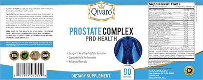 Prostate Complex for Men - Prostate Health Supplement with Saw Palmetto, Stinging Nettle, Selenium, Pygeum & Zinc - Prostate Herbal Complex - Non-GMO - Gluten Free - 90 Capsules