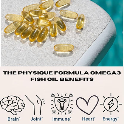 Triple Strength Omega 3 Fish Oil Supplement with 2000 mg, 120 Softgels