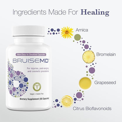 Supplement and Gel Bundle, Combination Treatment to Help Clear Bruises and Reduce Swelling