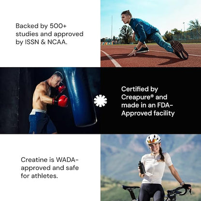 Create Single Serve Creatine Monohydrate Powder – 5g Creapure Creatine | Redefining Strength, Energy & Recovery | Sugar-Free, Vegan, Non-GMO | Unflavored, Lightly Sweetened, 0 Calories | 30 Packets