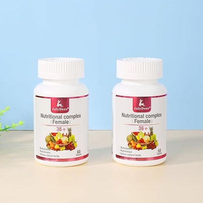 One Daily Tablet Multivitamin for Women - Complete Multimineral with Vitamin A, C, D, E and B-Complex, Zinc & More for Women's Immunity, Hair, Skin & Nails, Digestion + Vegetarian - 2 Bottles