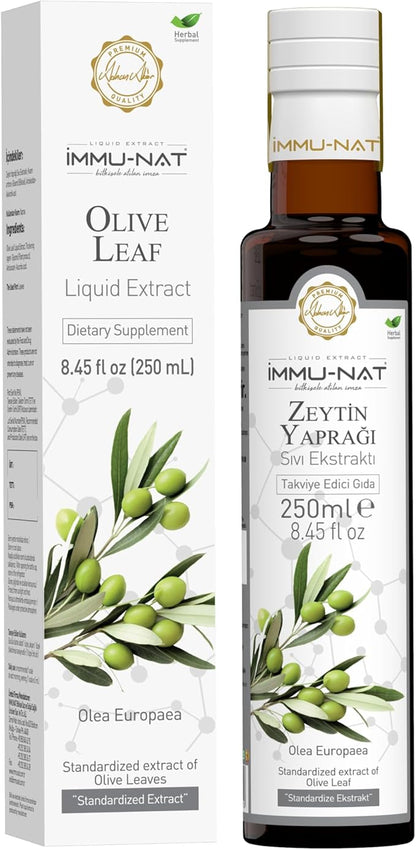 Olive Leaf Extract Liquid Supplement - (8.50 fl oz) - Heart Health & General Well-Being Support