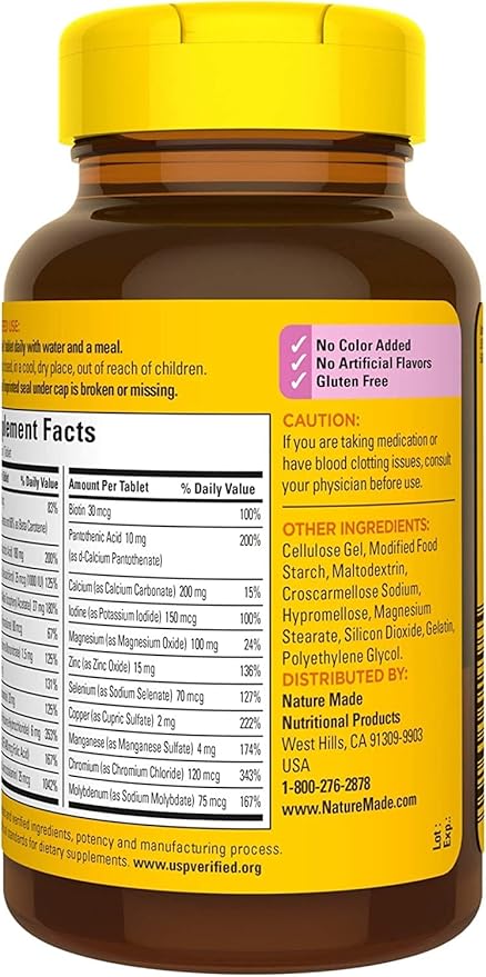 Nature Made Multi for Her 50+ Vitamin/Mineral Tablets 90 ea (Pack of 4)