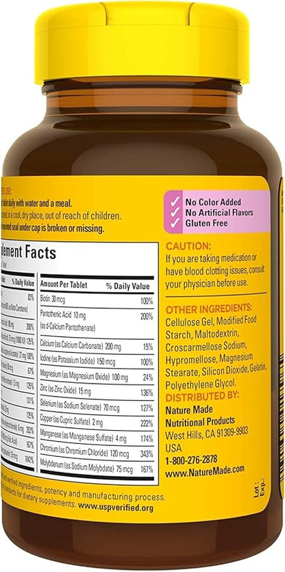Nature Made Multi for Her 50+ Vitamin/Mineral Tablets 90 ea (Pack of 4)