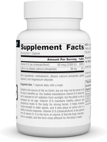 Source Naturals Vitamin D-3 2000 iu Supports Bone & Immune Health* - 100 Capsules
