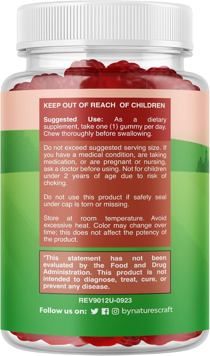 Chewable Vitamin D Gummies for Kids - Delicious Vitamin D 1000 IU Per Serving - Toddlers Immune Support Gummies - Berries Flavored Supplement for Bones Health & Muscles - Gelatin Free - 60 Chews