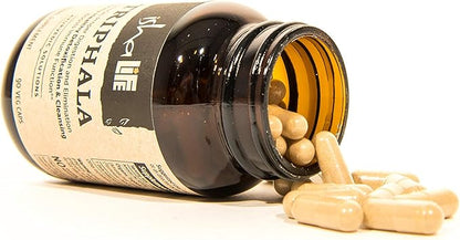 ISHA Organic Triphala Capsules - Natural Supplement, 500 mg ea (90 Veg caps)