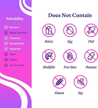 Seeking Health Prenatal Essentials Chewable, Folinic Acid and L-5-MTHF, B-Complex Vitamins, Healthy Pregnancy and Breastfeeding Support, Methylation Support, Vegan and Vegetarian (60 Tablets)*