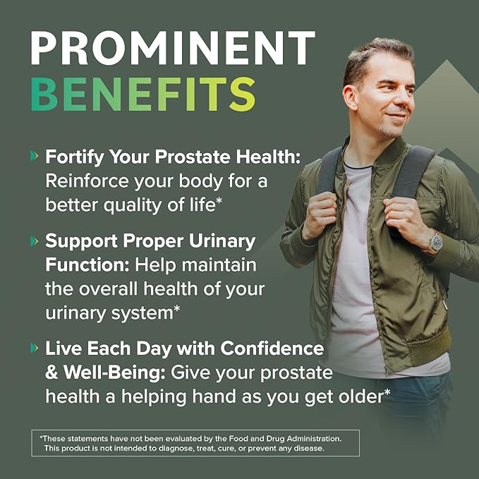 Prominent Nutrition Saw Palmetto Supplement, Healthy Prostate Support Saw Palmetto for Men, Supplement for Urinary Health, 160 mg, 30 Day Supply