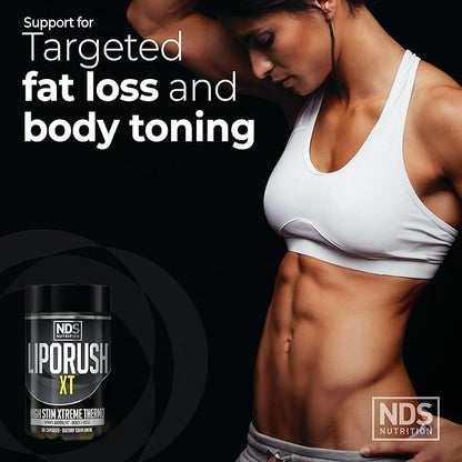 NDS Nutrition XT - Super Concentrated Thermogenic with L-Carnitine & Teacrine for Shredding Fat - Supports Maximum Energy, Focus, Calorie Burning, Diuretic, Appetite Control (60 Capsules)
