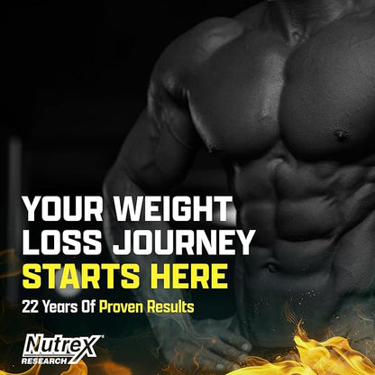 Nutrex Research Lipo6 Black Intense Ultra Concentrate Thermogenic Belly Fat Burner for Men and Women | Diet Weight Loss Supplement and Appetite Suppressant | 60 Diet Pills