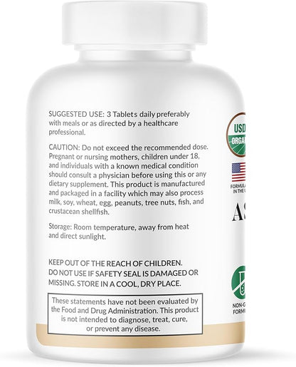 NaturoBliss Ashwagandha Supplements, 2025mg, 120 Tablets, Herbal Dietary Supplement, Vegetarian, Non-GMO, Gluten Free, with Black Pepper