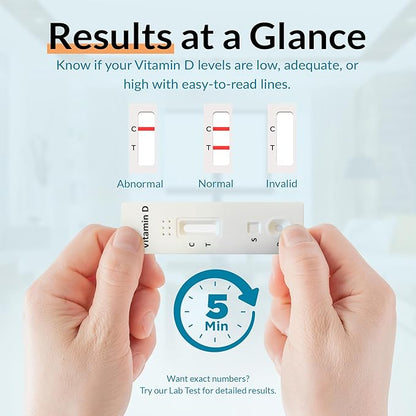 at Home Vitamin D Test (1 Test) Rapid Test, White