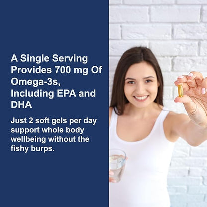 Carlson - The Very Finest Fish Oil, 700 mg Omega-3s, Norwegian Fish Oil Supplement, Wild Caught Omega 3 Fish Oil, Sustainably Sourced Fish Oil Capsules, Omega 3 Supplement, Lemon, 240 Softgels