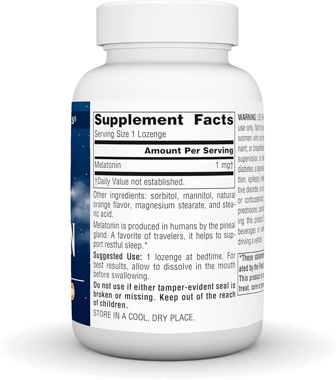 Source Naturals Melatonin 1 mg - 300 Orange Flavored Lozenges