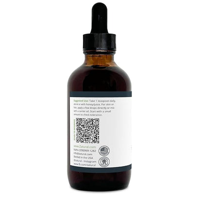 Zatural Black Seed Oil Nigella Sativa Cold Pressed Cumin Oil Digestion, Skin, Brain, Immune, Joints & More (4 Fl Oz)