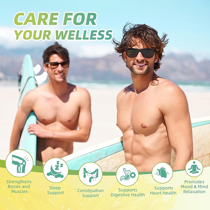 Magnesium Citrate Drink Supplement,Magnesium Drink/Oral Solution with Bromelain,Vitamin,Zinc and Sodium for Zzz and Gut Support