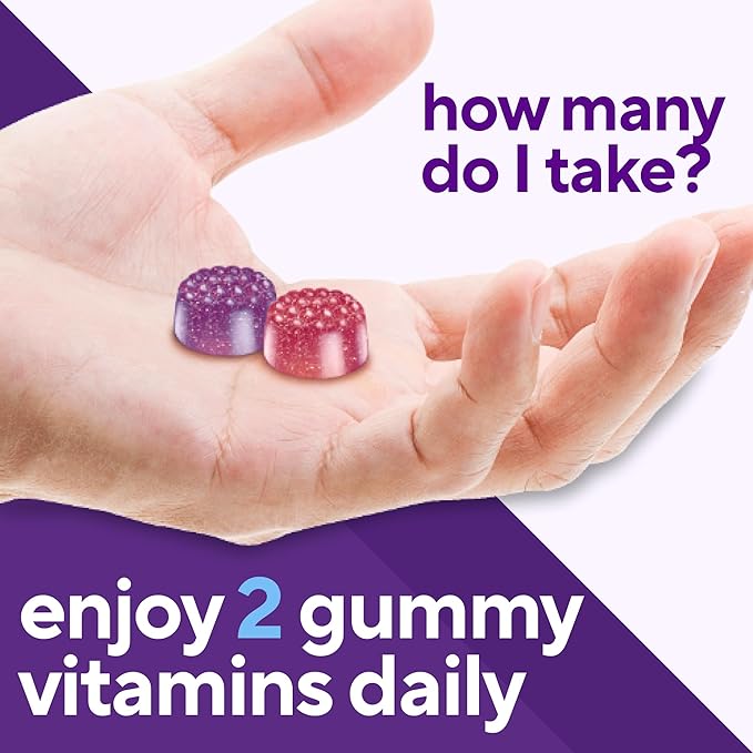 Vitafusion Adult Gummy Vitamins for Men, Berry Flavored Daily Multivitamins for Men with Vitamins A, C, D, E, B6 and B12, America’s Number 1 Gummy Vitamin Brand, 60 Day Supply, 120 Count