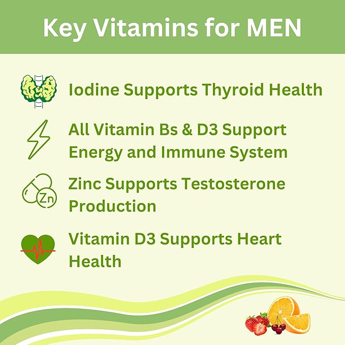 Greenfield Nutritions Halal Multivitamins for Adults | 90 Halal Vitamins for Women & Men | All Essential Gelatin Free Halal Gummy Vitamin, Mineral, Folic Acid, Biotin, Gluten Free, Non-GMO, Vegetarian