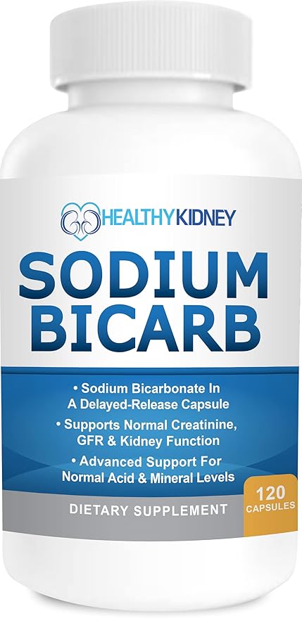 Kidney Shield Omega-3 Fish Oil & Sodium Bicarb 2 Pack Bundle Support Normal Kidney Function & Acid Levels